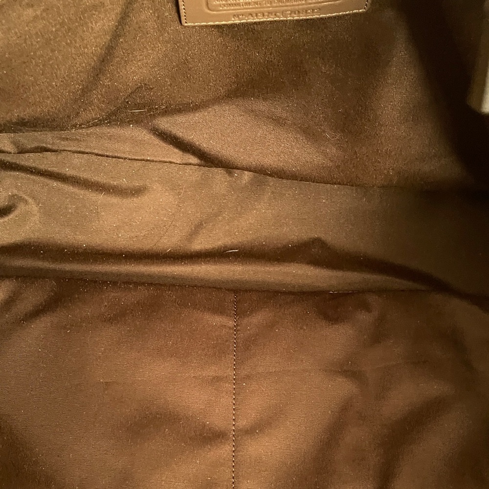 Coach Signature Weekend Tote Bag. PVC Coated Bottom With Inside Matching Pouch. - Picture 6 of 7